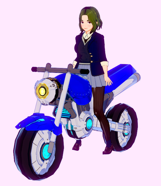 Vカツ表情、ポーズ集】バイク騎乗 - ニコニコ静画 (イラスト)
