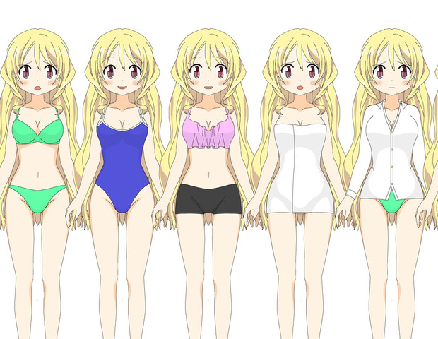 ももこを脱がして色々着せてみました２ ルーガ さんのイラスト ニコニコ静画 イラスト