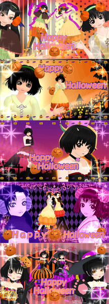まきみきハロウィン ピーチ マキでハロウィン Monya さんのイラスト ニコニコ静画 イラスト