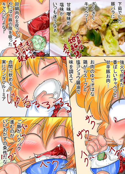 ルーミアさんが回鍋肉食べるよ Sae さんのイラスト ニコニコ静画 イラスト