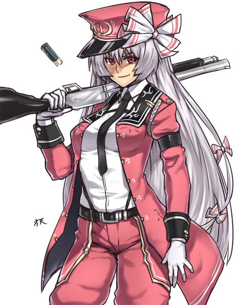 軍装っぽい妹紅 方天戟 げっきー さんのイラスト ニコニコ静画 イラスト