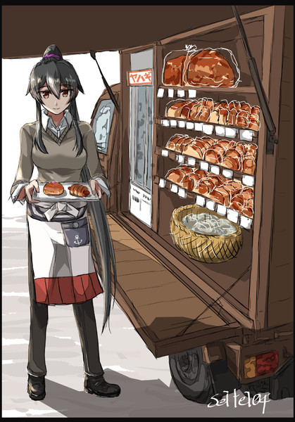 この戦いが終わったら矢矧と 移動パン屋さん始めるんだ Seitei さんのイラスト ニコニコ静画 イラスト