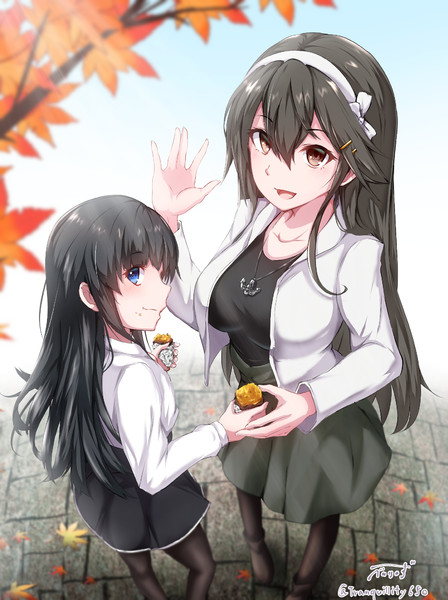 榛名と朝潮 べいりーず さんのイラスト ニコニコ静画 イラスト
