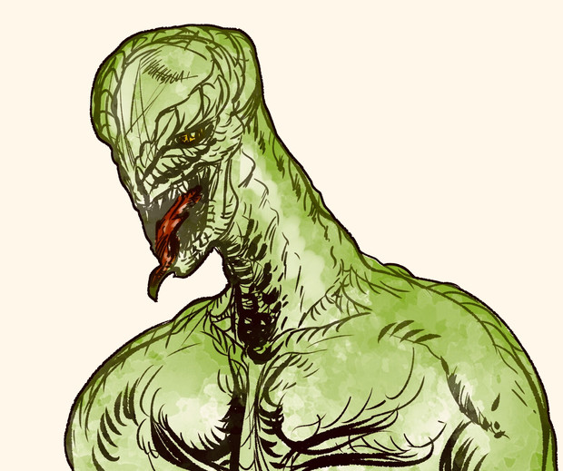 蜥蜴男 ニコニコ静画 イラスト