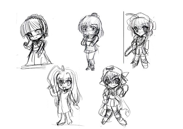 ２０１１年冬新作アニメしょの２ 下書きです ゆいの さんのイラスト ニコニコ静画 イラスト