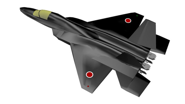 先進技術実証機 心神 3dcg 国産ステルス戦闘機への道 Tenchizouka さんのイラスト ニコニコ静画 イラスト