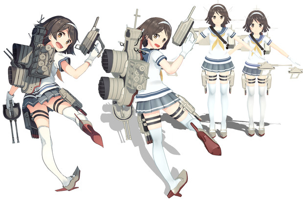 谷風 Mmd艦これ改造モデル 比較 金子式 改変 木村天祐 さんのイラスト ニコニコ静画 イラスト
