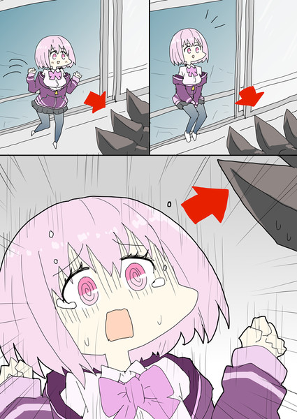 自身の跳躍力を過信した新条アカネちゃん