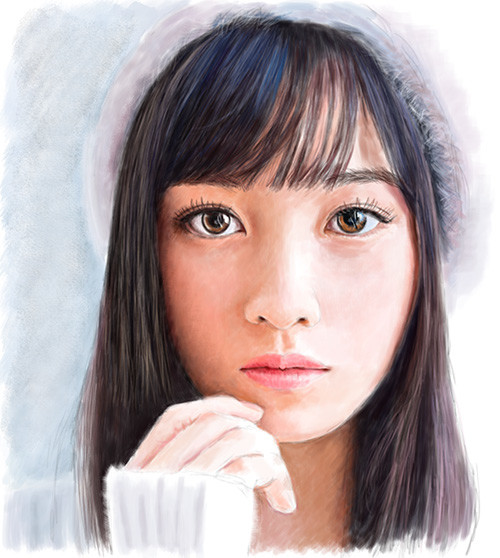 デジタル似顔絵 橋本環奈さん Aki 0n0 さんのイラスト ニコニコ静画 イラスト