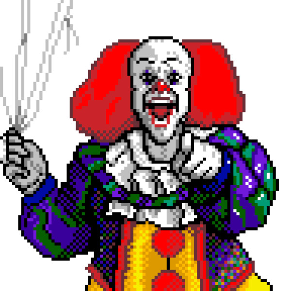 ドット絵 旧ペニーワイズ１ 葵辺獄 さんのイラスト ニコニコ静画 イラスト