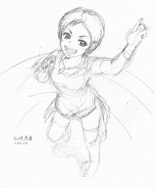 落書き 仙崎恵磨さんぽいの2