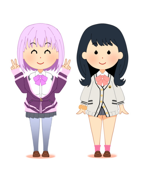 いらすとになった六花ちゃんとアカネちゃん 蒸し餃子 さんのイラスト ニコニコ静画 イラスト