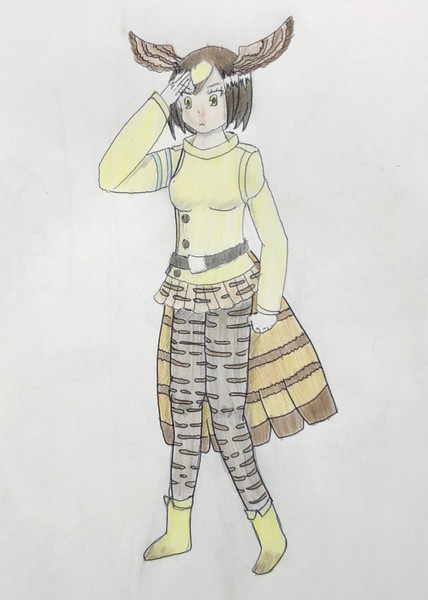ハヤブサ 敬礼のポーズ ポワッソン さんのイラスト ニコニコ静画 イラスト