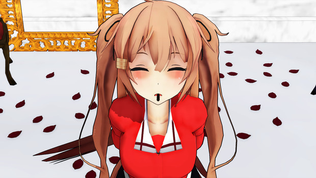 Mmd艦これ ポッキーゲーム 村雨の場合 誘蛾灯のｔ さんのイラスト ニコニコ静画 イラスト