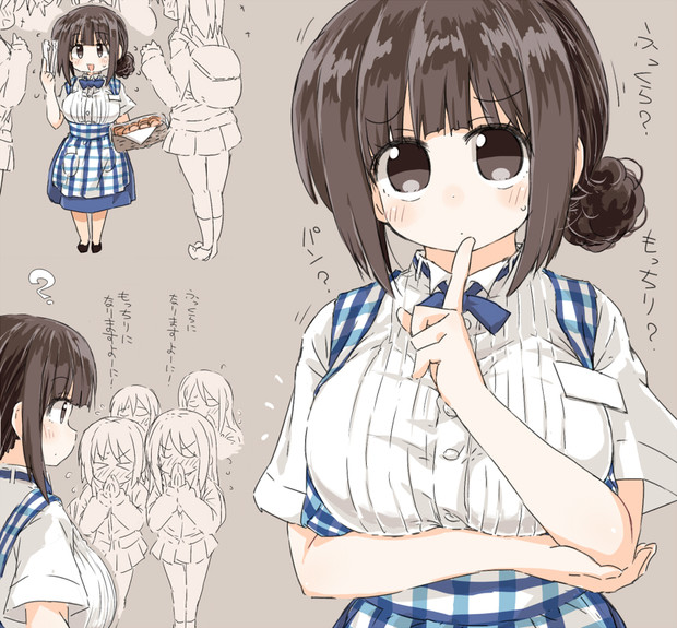 ふっくらもっちり無自覚すぎる小さいけど大きい神戸屋のお姉さん Ek4 さんのイラスト ニコニコ静画 イラスト