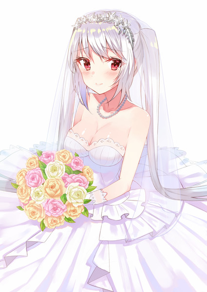 白い髪の女の子は好きですか 湊あす さんのイラスト ニコニコ静画 イラスト