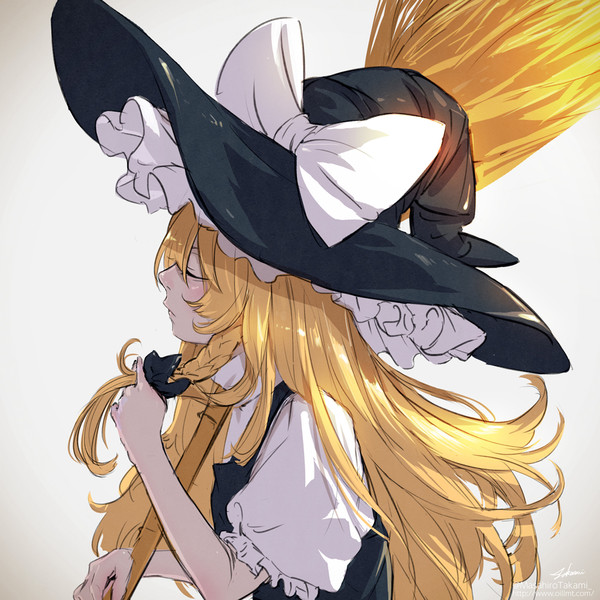魔理沙のよこがお よこがお画 たかみまさひろ さんのイラスト ニコニコ静画 イラスト