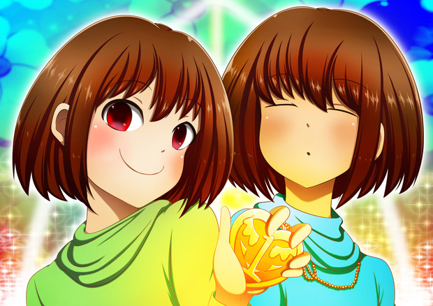フリスク キャラで一周年 Konsu さんのイラスト ニコニコ静画 イラスト