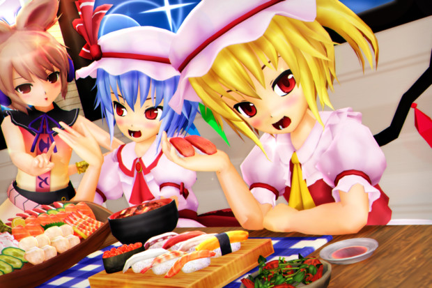レミフラ 今日は お寿司を食べよう 海冥 さんのイラスト ニコニコ静画 イラスト