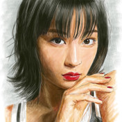 マライヤキャリー  油絵  【送料無料】 デジタル似顔絵「マライア・キャリー」 / Aki_0n0 さんの