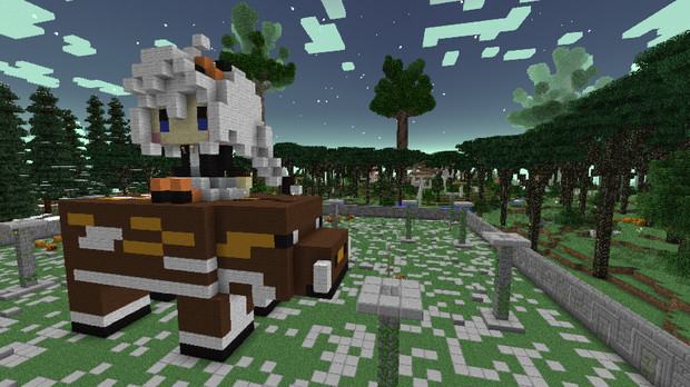 Minecraft 19年賀状っぽい何か ドットアート 怪盗かにぱんだー さんのイラスト ニコニコ静画 イラスト