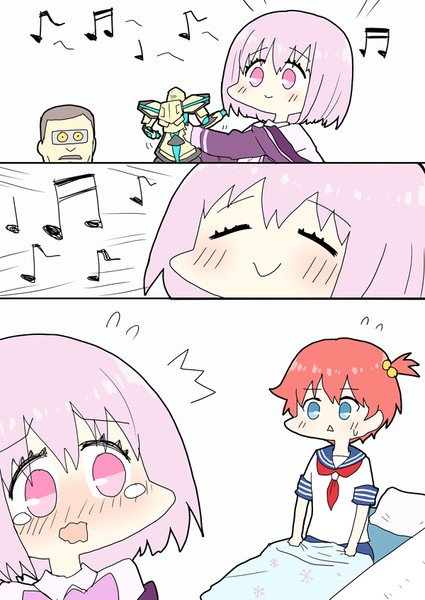 鼻歌から徐々にテンションが上がってご機嫌に歌ってたら響君に聞かれてて恥ずかしい新条アカネちゃん あすにゃん さんのイラスト ニコニコ静画 イラスト