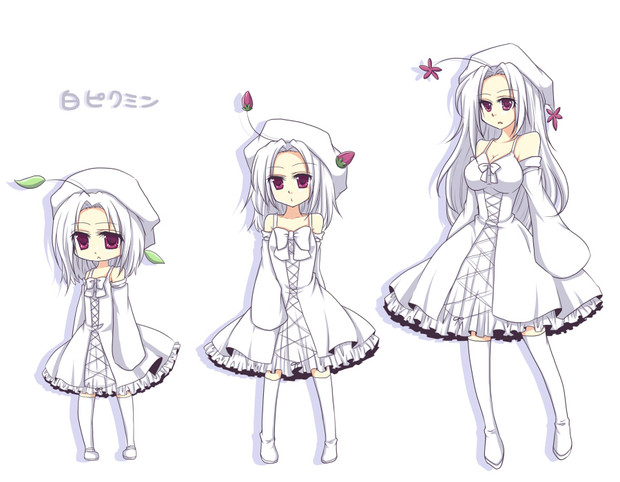 白ピクミン ニコニコ静画 イラスト