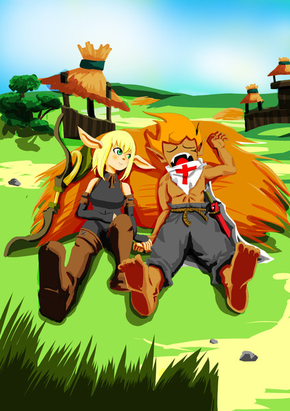 エヴァンジェリンとトリスパン Wakfu Namiki Toori さんのイラスト ニコニコ静画 イラスト