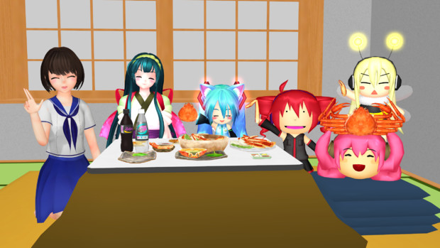 いぬえんどぅ家の忘年会 いぬえんどぅ さんのイラスト ニコニコ静画 イラスト