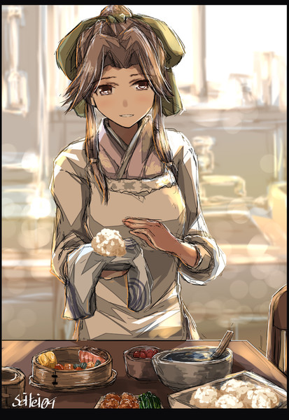 オニギリを三角に握るのがちょっと苦手な神通さん Seitei さんのイラスト ニコニコ静画 イラスト