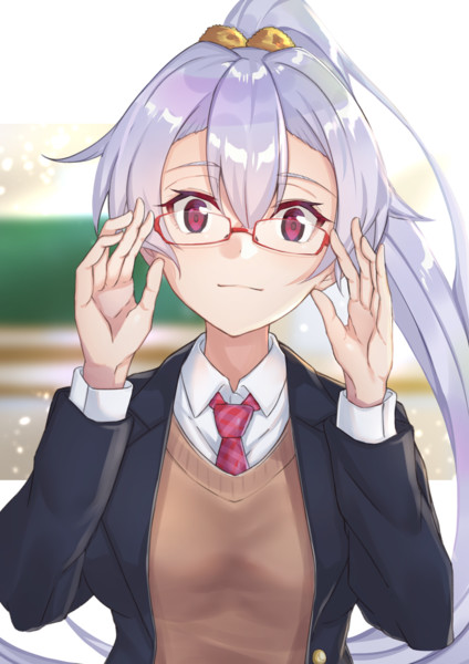 ネクタイ系ブレザー 眼鏡インフェルノさん たぴおか さんのイラスト