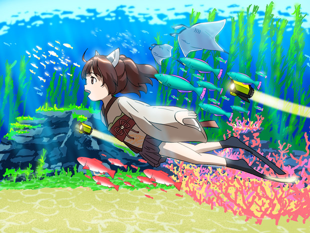すごい 楽しい かも Abzu きりたんは神秘の海を姉妹と共に あるめい ある名作ファン さんのイラスト ニコニコ静画 イラスト