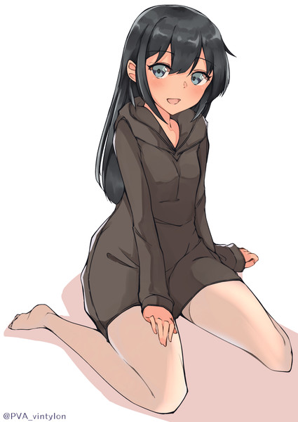 朝潮ちゃんパーカーワンピース 白タイツ Uut さんのイラスト ニコニコ静画 イラスト