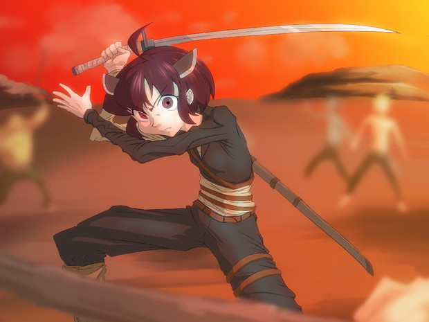 きりたんが荒野を征く 支援絵 泥まろ さんのイラスト ニコニコ静画 イラスト