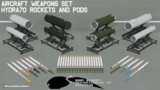 【MMD】航空兵器セット2　ハイドラ70ロケット【配布】