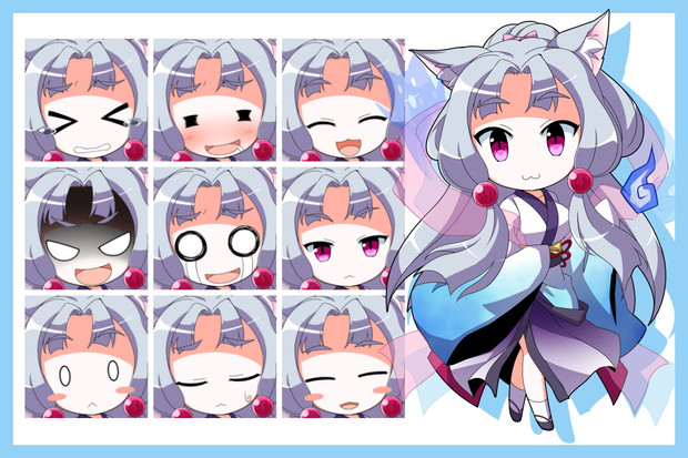 デフォルメ東北イタコ立ち絵 表情差分 はるか さんのイラスト ニコニコ静画 イラスト