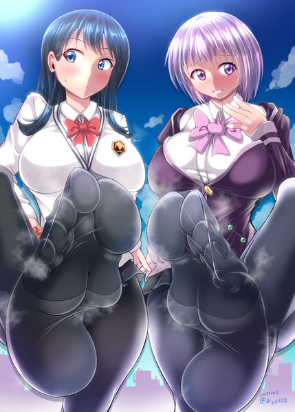 グリッと踏まれたいマン にゅくす 黒タイツ足裏 さんのイラスト ニコニコ静画 イラスト
