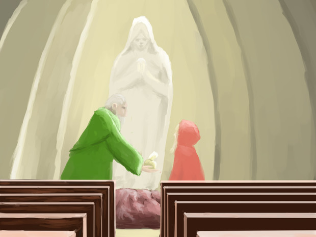 神父の救済 きどう さんのイラスト ニコニコ静画 イラスト