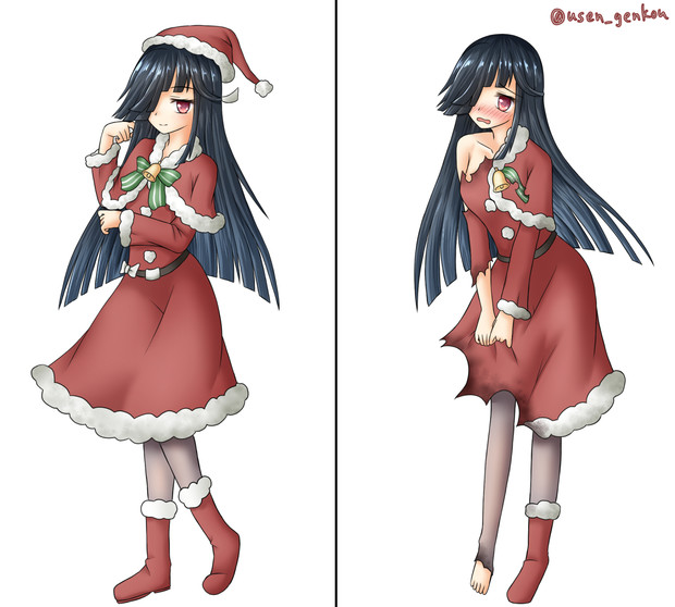 早霜クリスマスグラじゃああぁぁぁ ユウセン さんのイラスト ニコニコ静画 イラスト