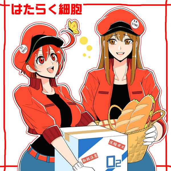 赤血球 はたらく細胞 Nicosub静画