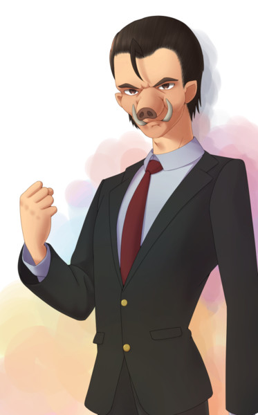 イノシシ擬人化 テラバイト さんのイラスト ニコニコ静画 イラスト