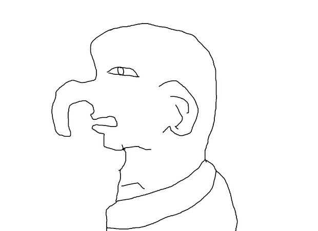 長い鼻の男性 有沈 さんのイラスト ニコニコ静画 イラスト
