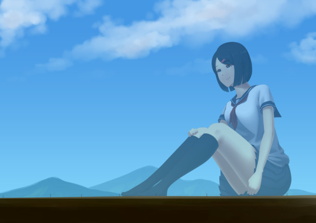 巨大娘のいる風景 テラバイト さんのイラスト ニコニコ静画 イラスト