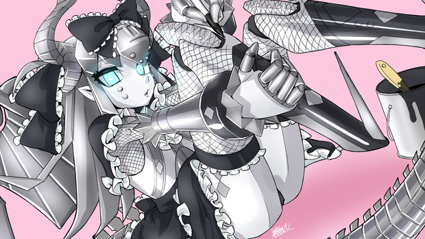 メカエリチャン 号機をゴスロリっぽくしたかったやつ 浪岡 西人 さんのイラスト ニコニコ静画 イラスト