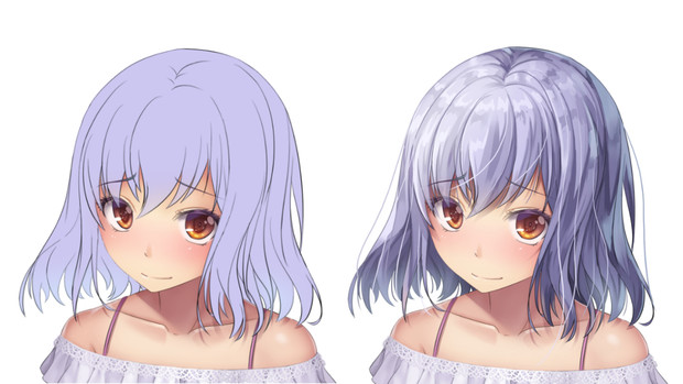 動画で 髪の毛塗ってみた 講座 たか さんのイラスト ニコニコ静画 イラスト