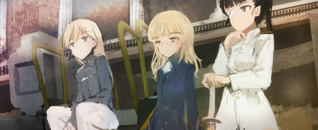 エイラとペリーヌと坂本 Cab さんのイラスト ニコニコ静画 イラスト