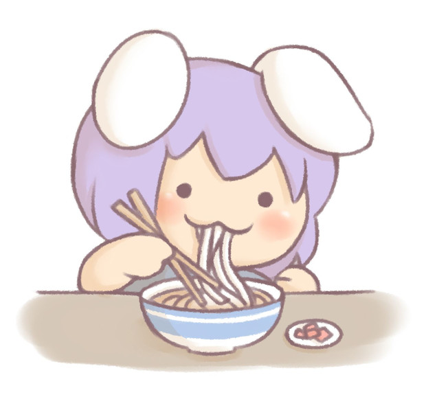 偽物だがうどんを食べるhsiさん 砂糖ラスク さんのイラスト ニコニコ静画 イラスト