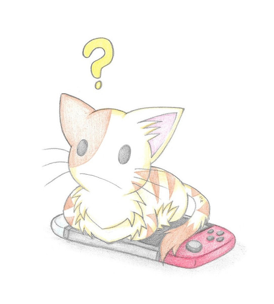 ゲーム機の上に乗るにゃんこ わにねこwithくまこ さんのイラスト ニコニコ静画 イラスト