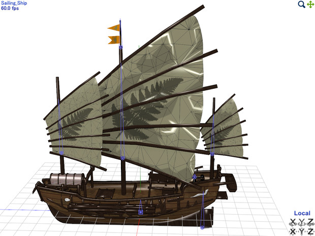 [MMD] Sailing_ship ~帆船~ PMXモデル配布します[MMM]
