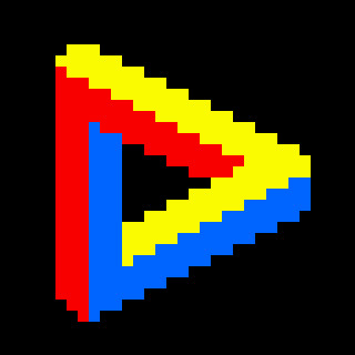 ドット絵 数学の教科書表紙に載ってそうなアレ 不可能図形 遠呂ちん さんのイラスト ニコニコ静画 イラスト